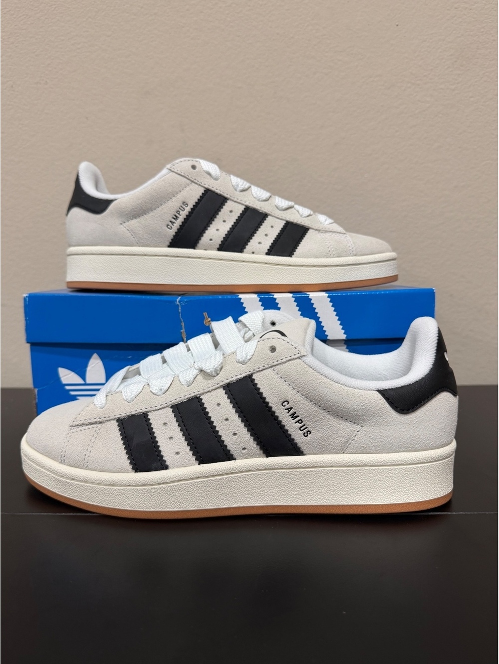 Size 9 - Adidas Women’s Campus 00s ”Crystal White Black”